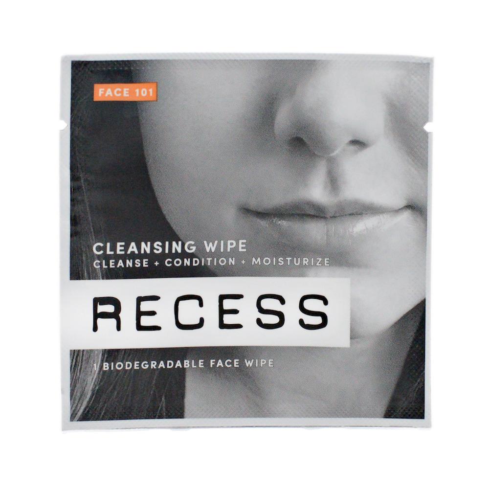 RECESS body wipe FACE 101: Cleansing Wipes (Pack of 15)