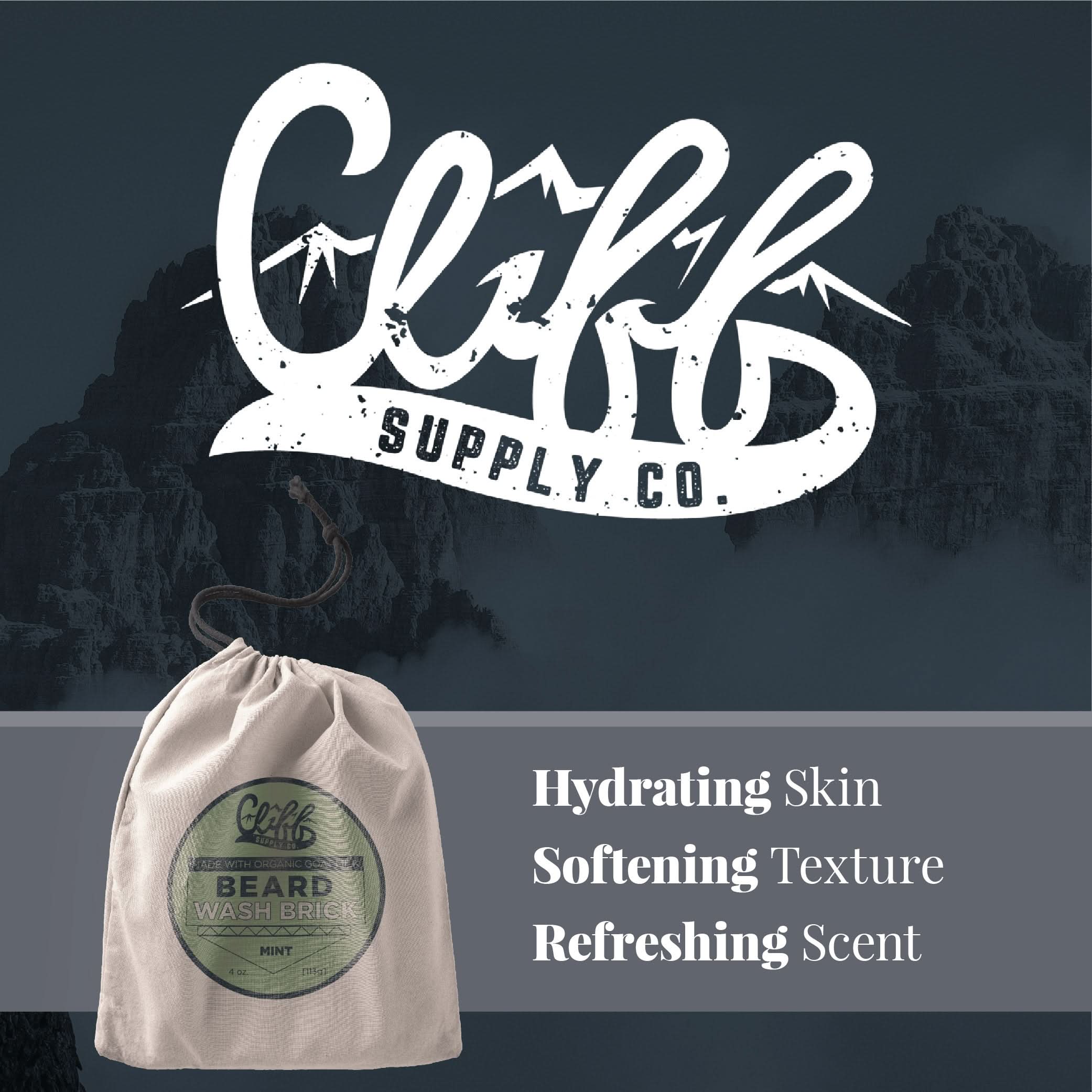 Cliff Supply Beard Wash Brick CLFA005 Beard Wash Brick - Mint