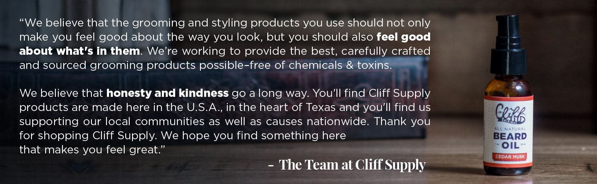 Cliff Supply Beard Oil Beard Oil - Cedar Musk