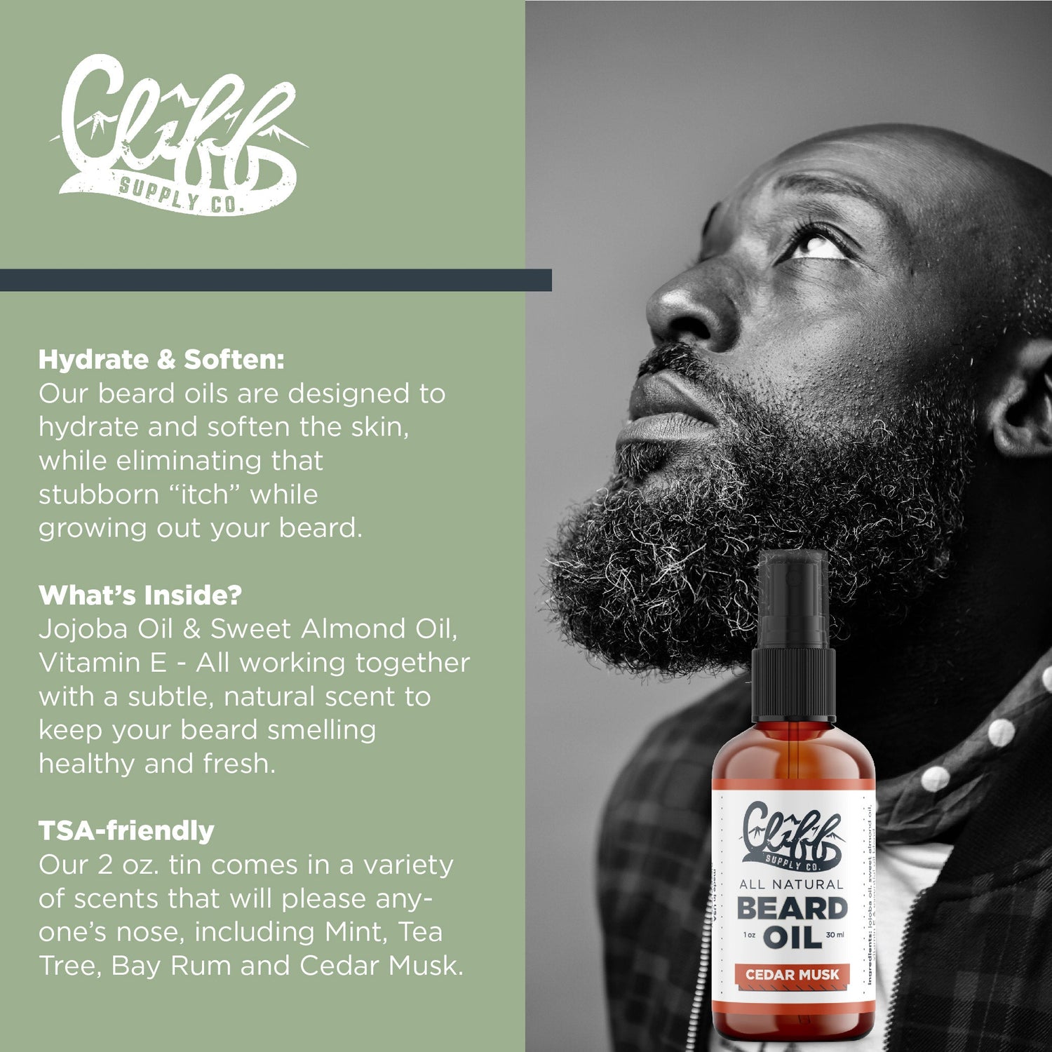 Beard Oil - Cedar Musk - My American Goods