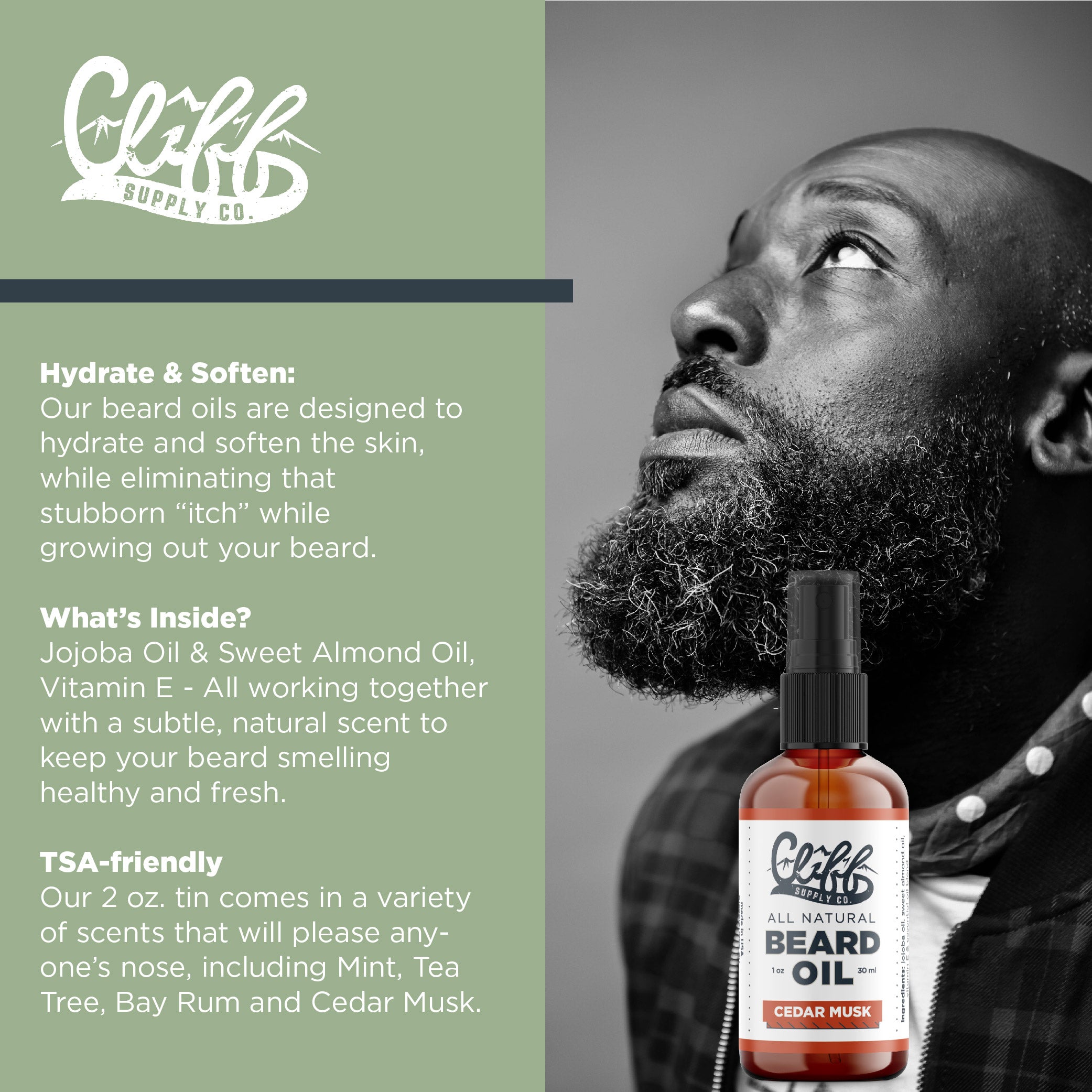 Beard Oil - Cedar Musk - My American Goods