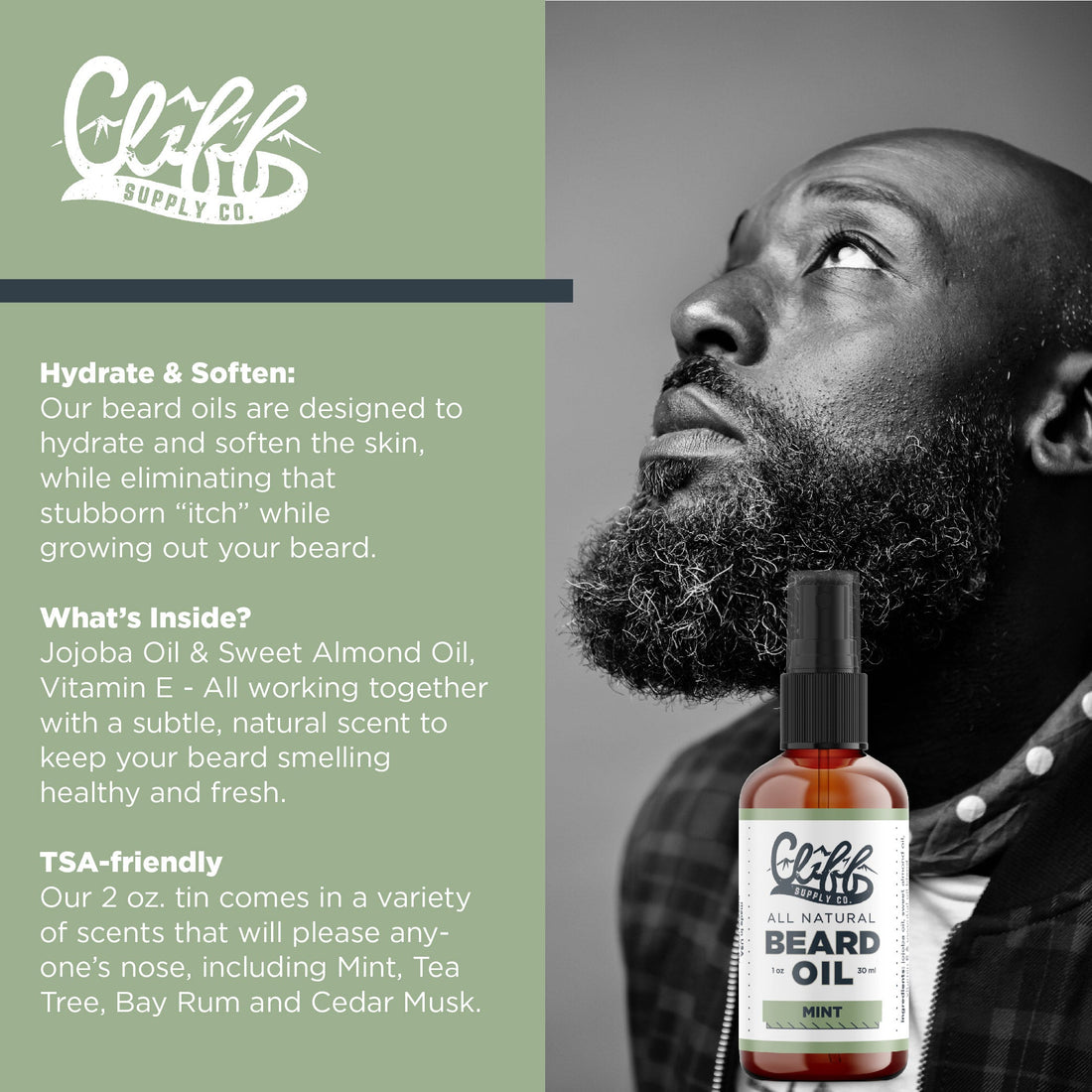 Beard Oil - Mint - My American Goods