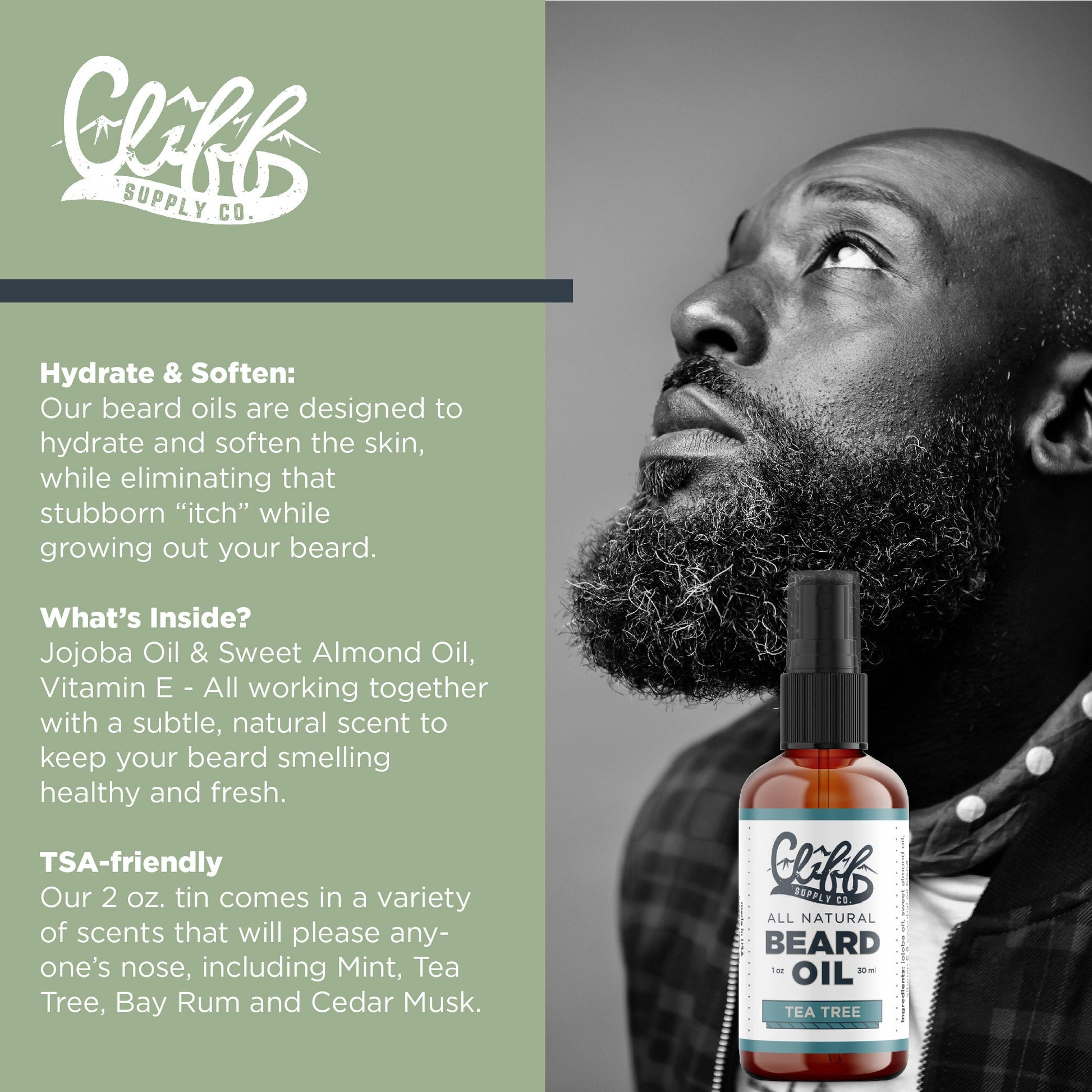 Beard Oil - Tea Tree - My American Goods