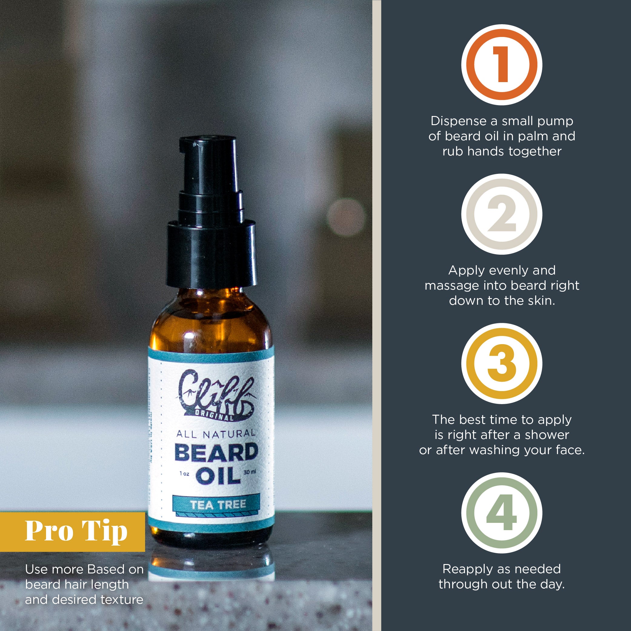 Beard Oil - Tea Tree - My American Goods