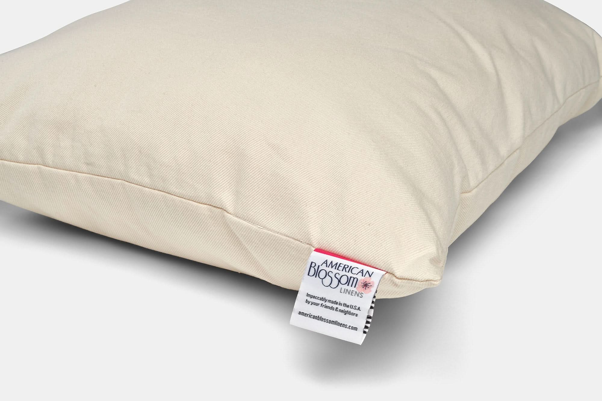 American Blossom Linens Pillows &amp; Pillowcases Natural Cotton Pillow With Wool Filling
