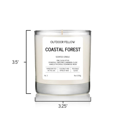 Coastal Forest Scented Candle - My American Goods