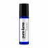 A roll-on perfume bottle with a black cap and a white label featuring the brand name &