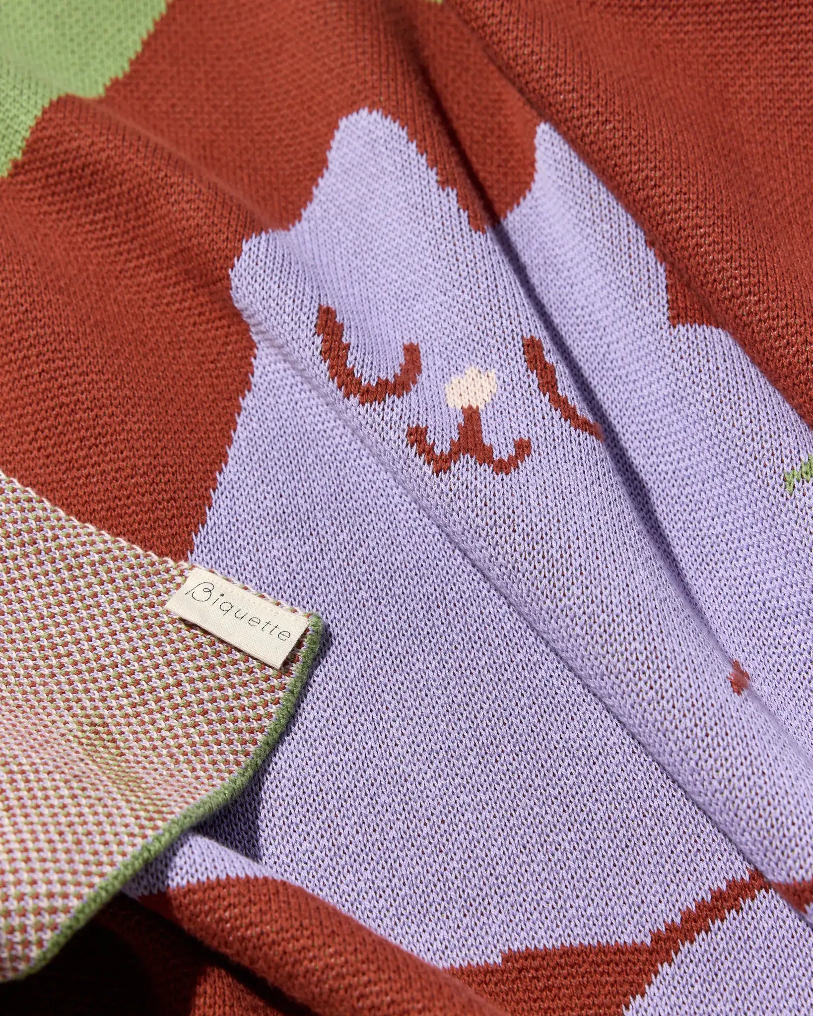 Biquette Throw Blanket Cocktail Cat - Throw Blanket