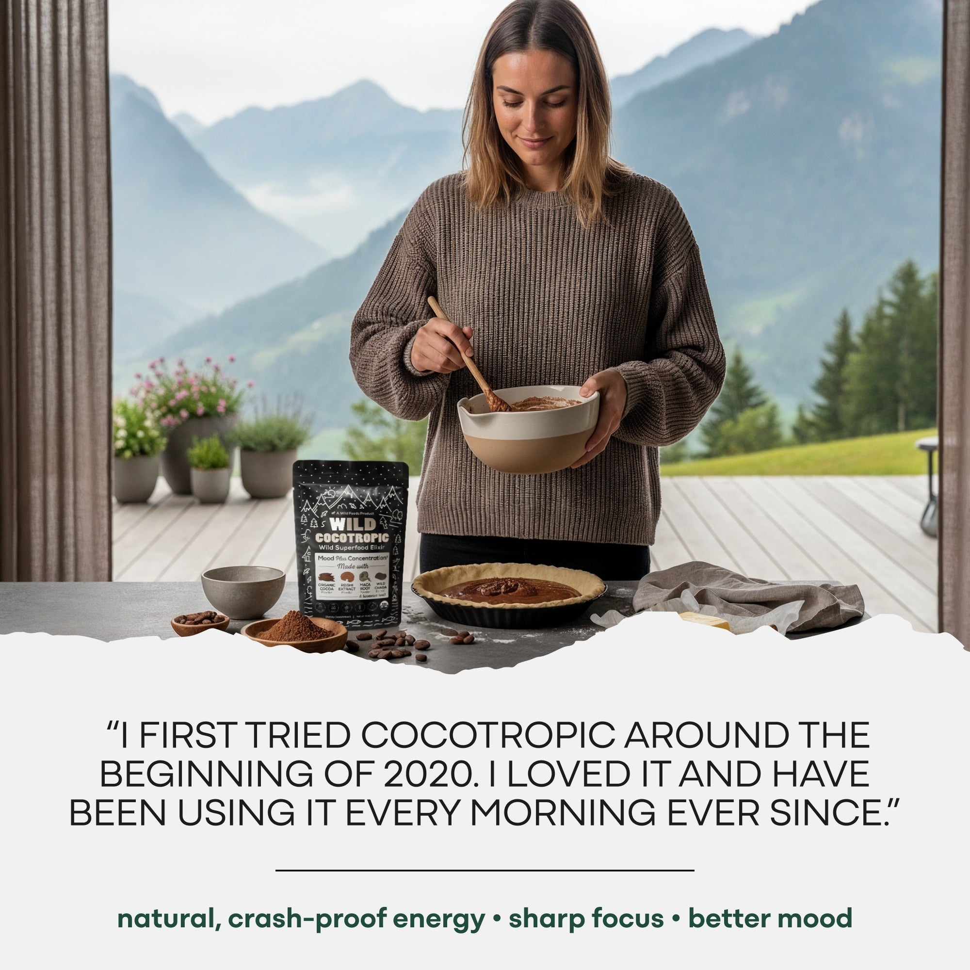 CocoTropic, 32 servings – Organic Mushroom Mix for Energy &amp; Focus