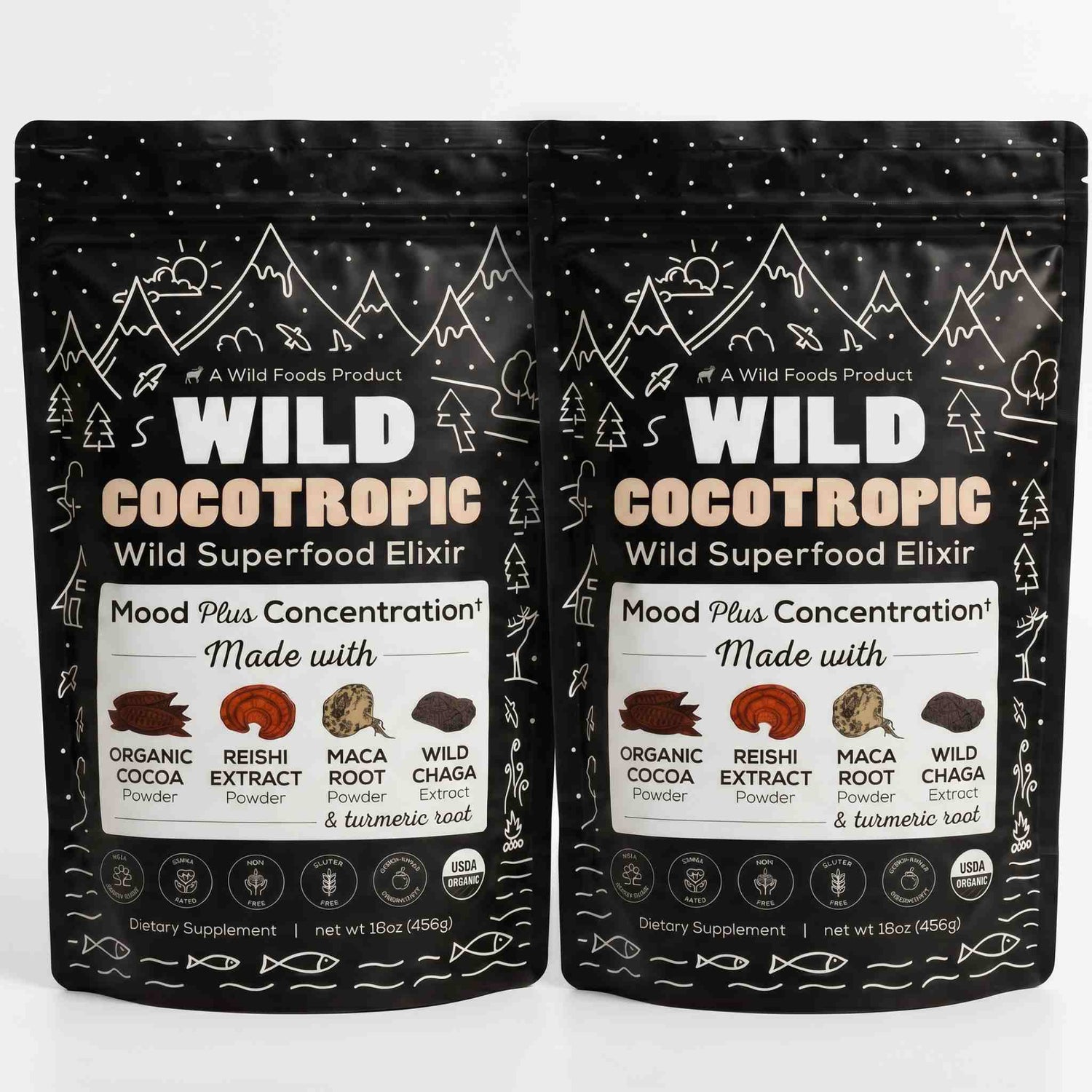 CocoTropic, 32 servings – Organic Mushroom Mix for Energy &amp; Focus