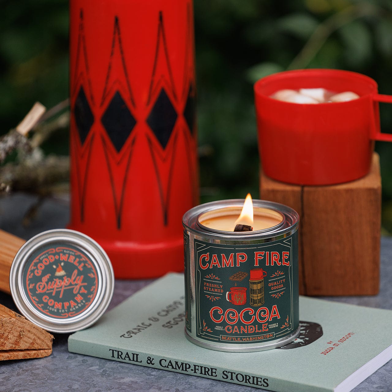 Good &amp; Well Supply Co. Candles Half Pint / 8oz / Cotton Wick Campfire Cocoa Candle