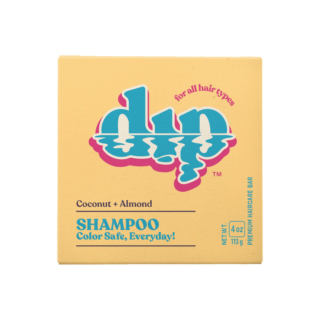Dip Shampoo Bar: Color Safe, Everyday - Coconut &amp; Almond