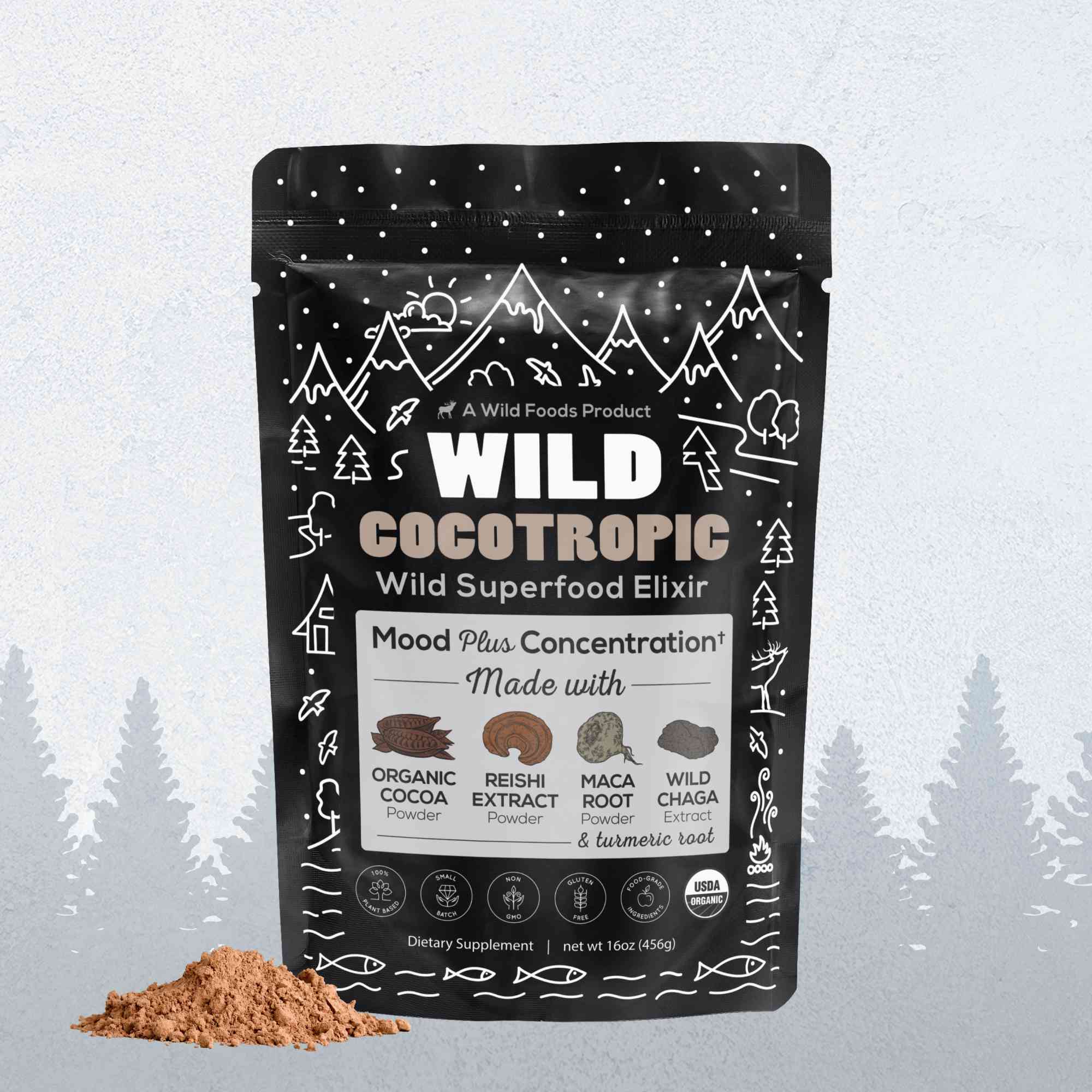 CocoTropic, 32 servings – Organic Mushroom Mix for Energy &amp; Focus