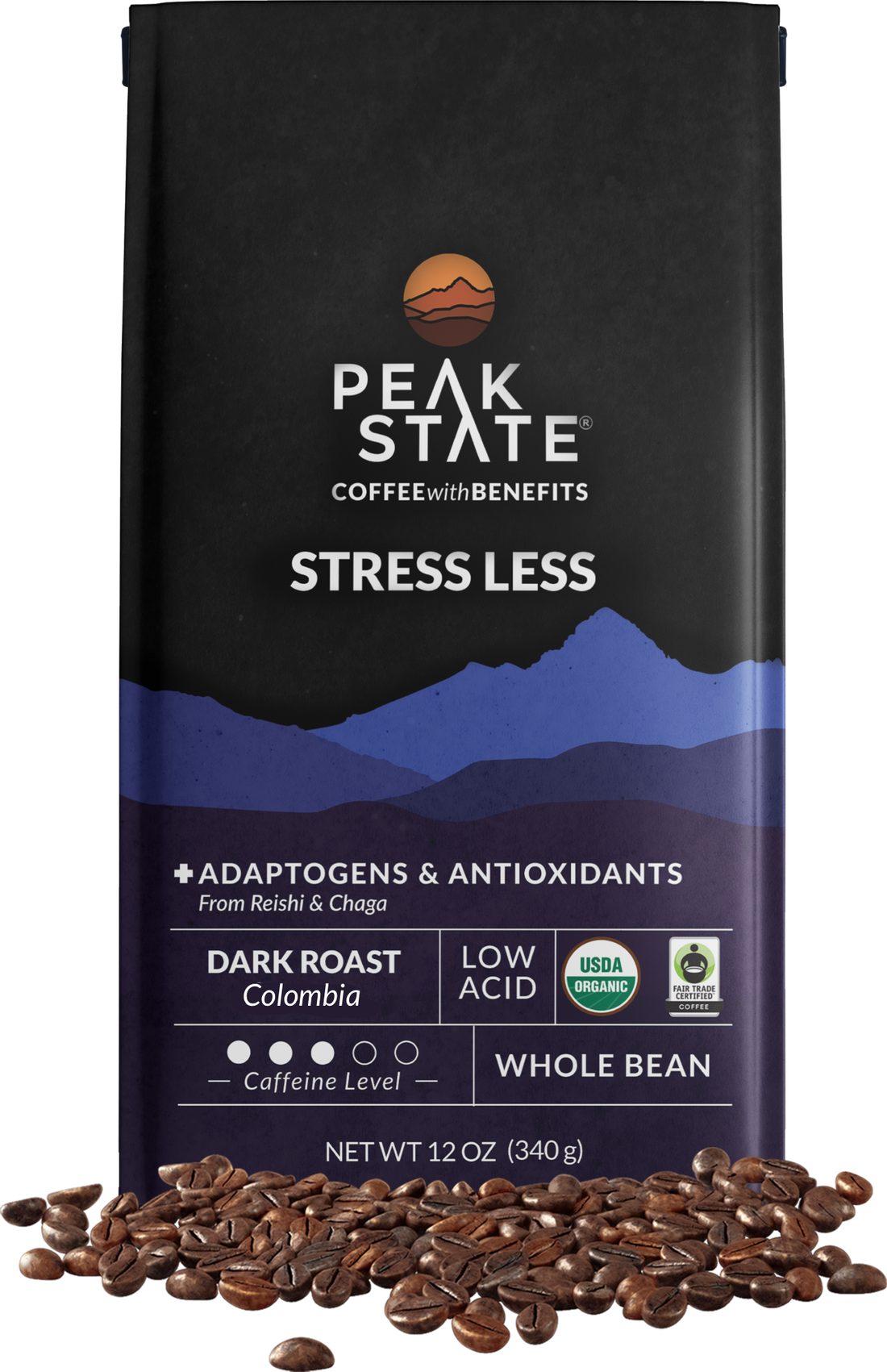Wholesale Only - Case of 6 - STRESS LESS Dark Roast - My American Goods