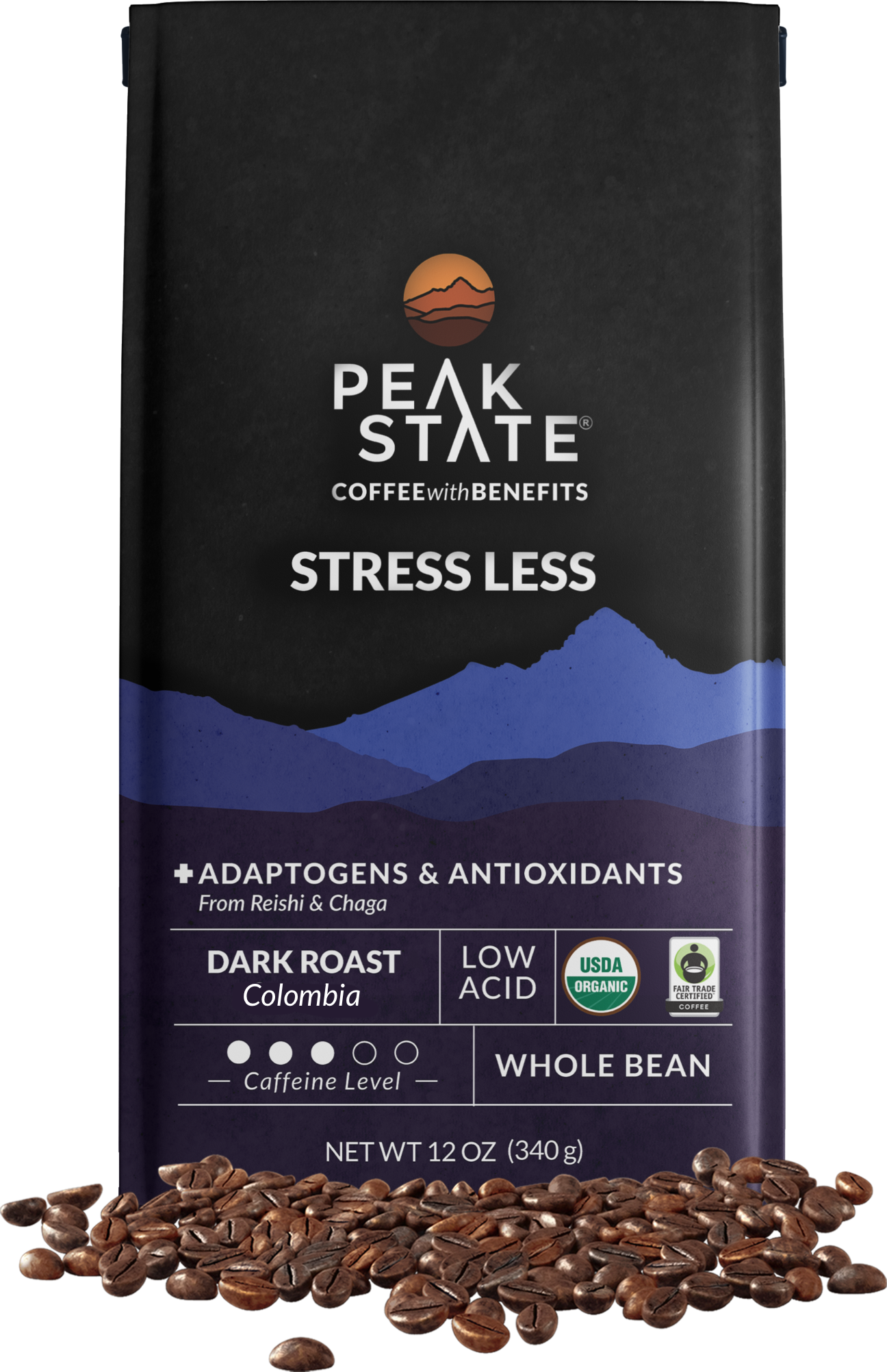 Wholesale Only - Case of 6 - STRESS LESS Dark Roast - My American Goods
