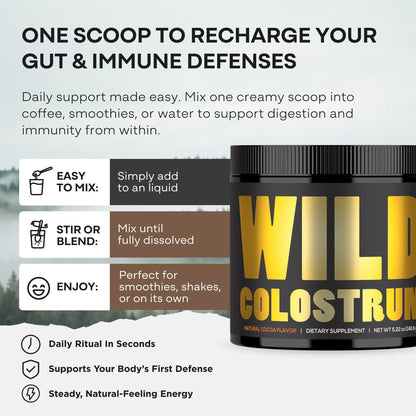 Wild Foods Protein Colostrum – Gut Health &amp; Immunity Boost