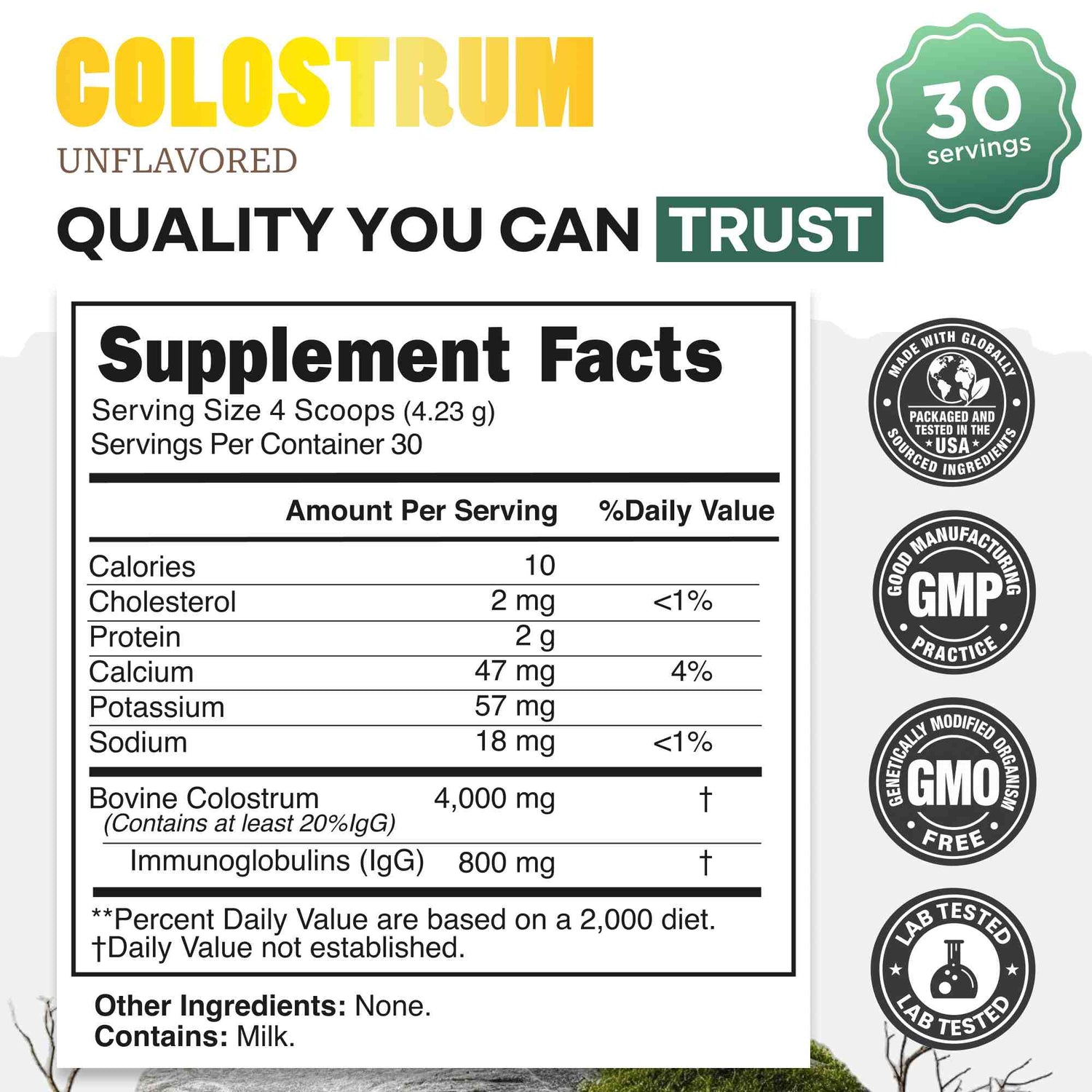 Colostrum – Gut Health &amp; Immunity Boost