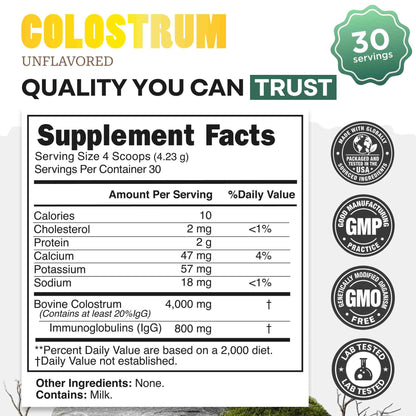 Colostrum – Gut Health &amp; Immunity Boost