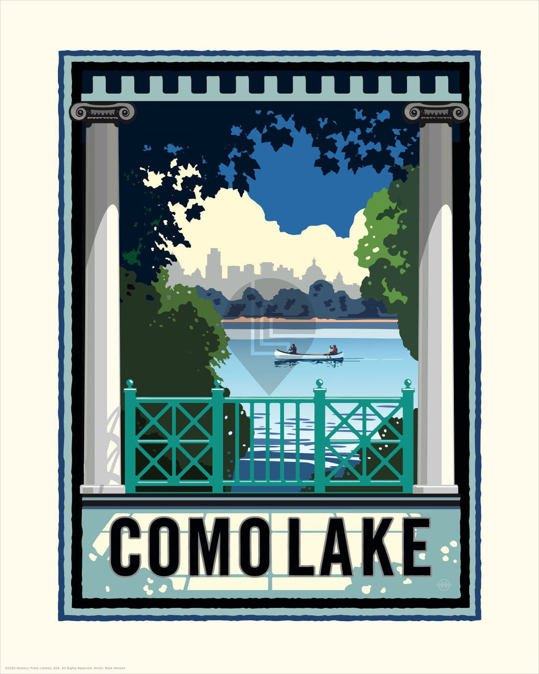 Landmark MN | Como Lake St Paul Art Print - My American Goods