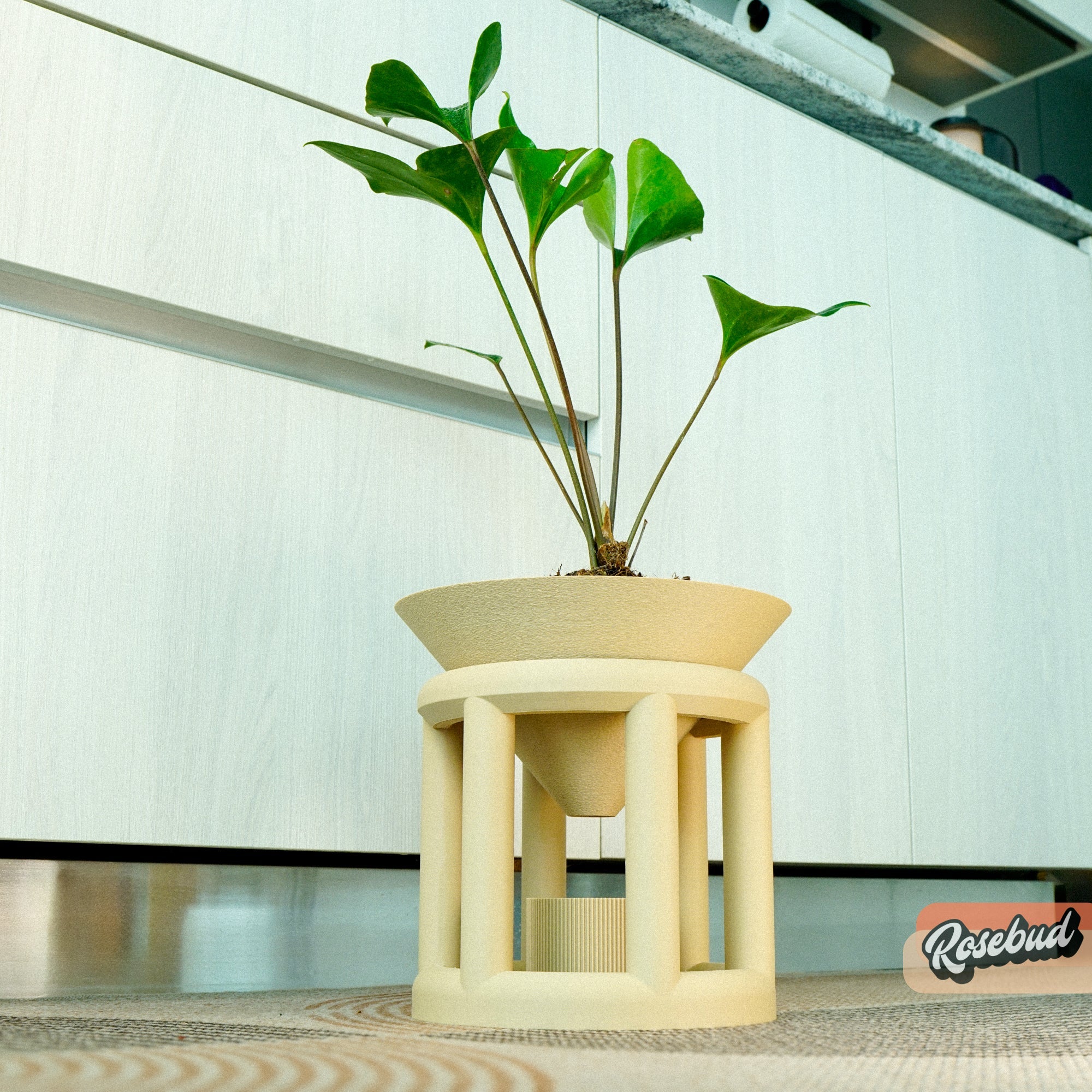 Conduit Plant Stand with Planter &amp; Catch - My American Goods
