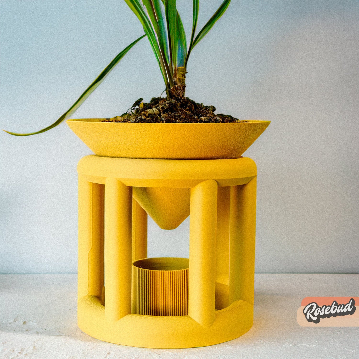 Conduit Plant Stand with Planter &amp; Catch - My American Goods