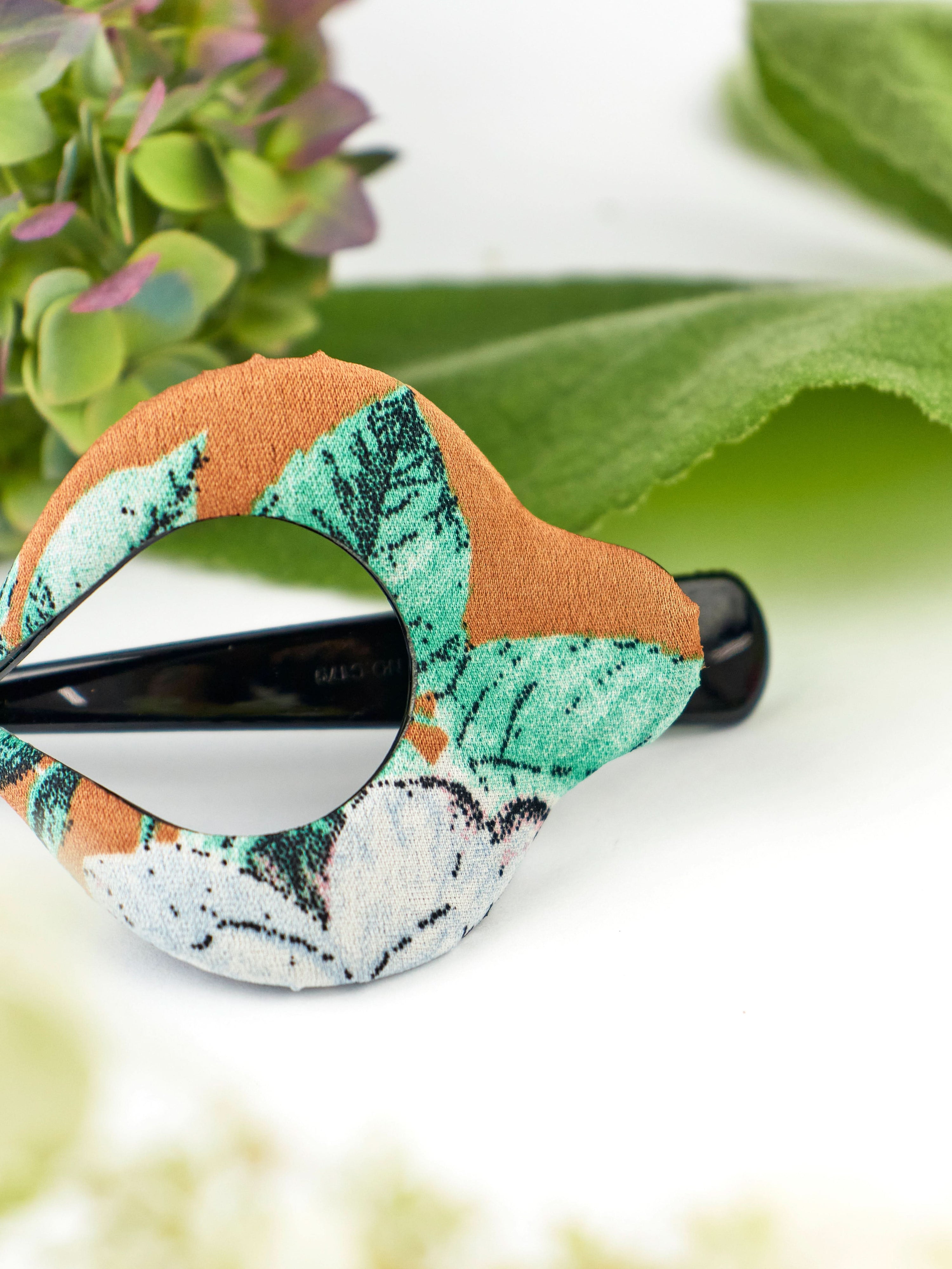 Ash &amp; Rose Hair Clip Copper Floral Arc Hair Clip