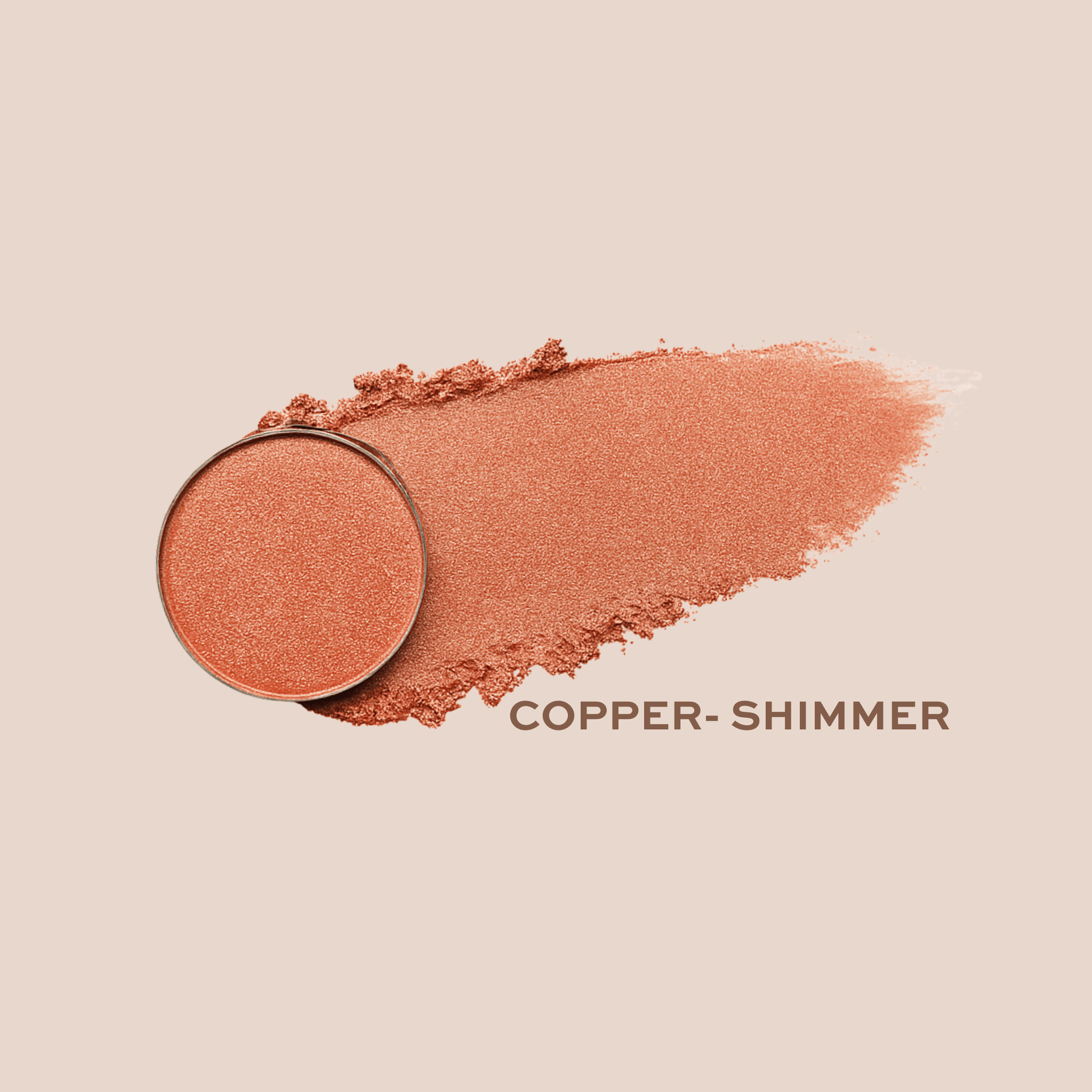 Taylor Made Organics eyeshadow copper Mineral Eyeshadow Single | talc-free