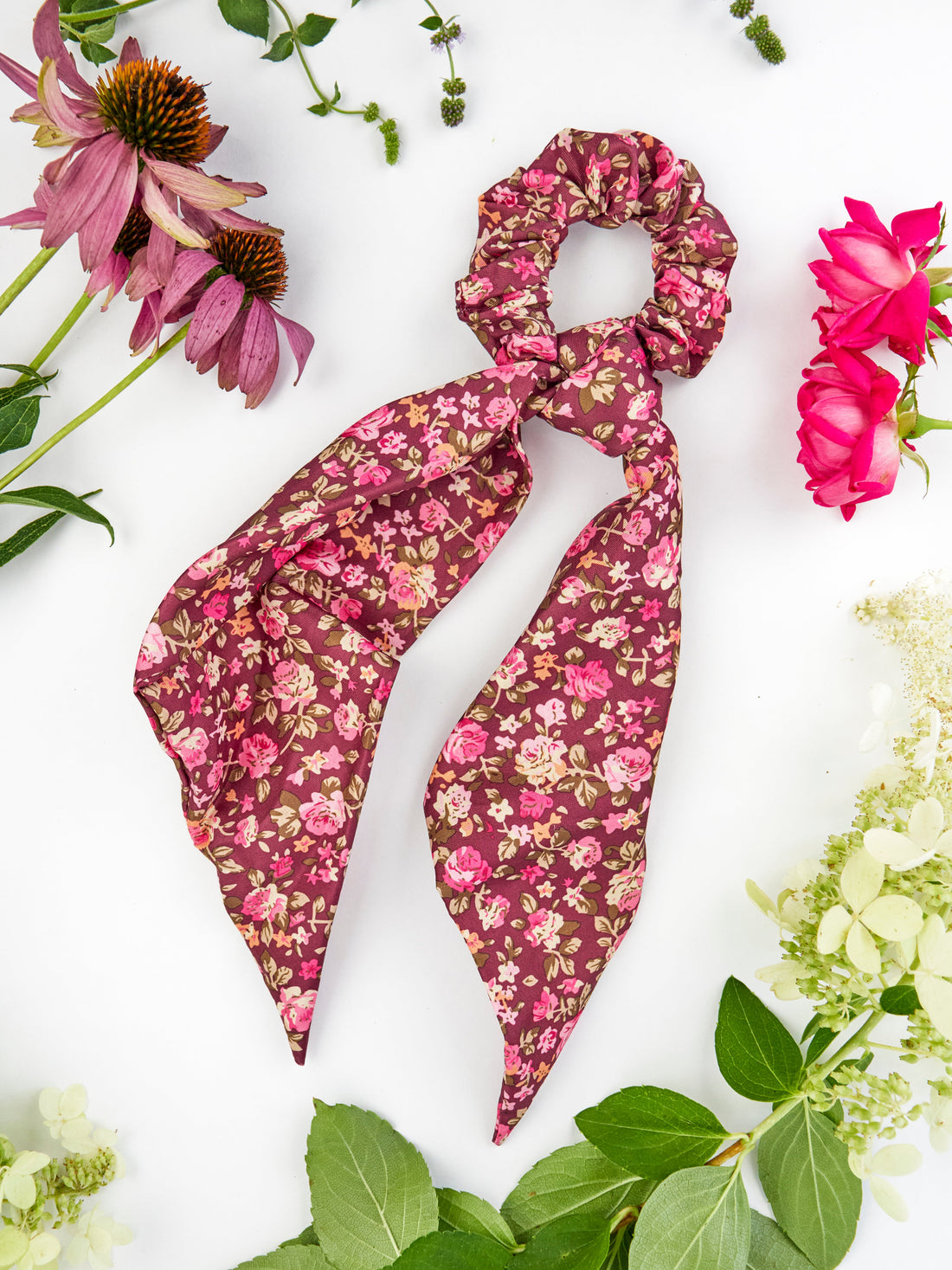 Cottage Rose Scarf Scrunchie - My American Goods