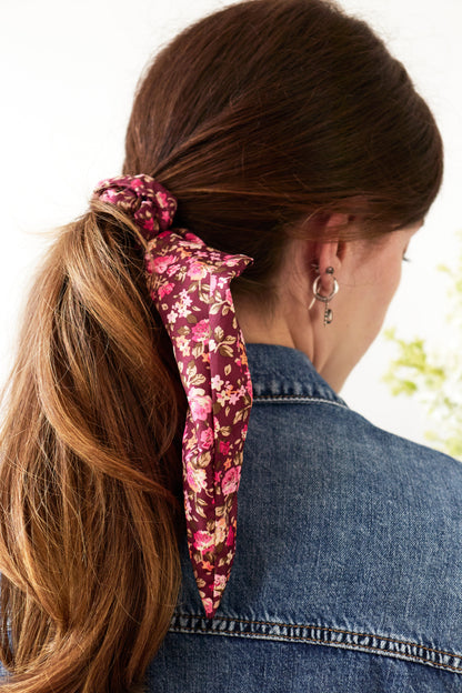 Cottage Rose Scarf Scrunchie - My American Goods