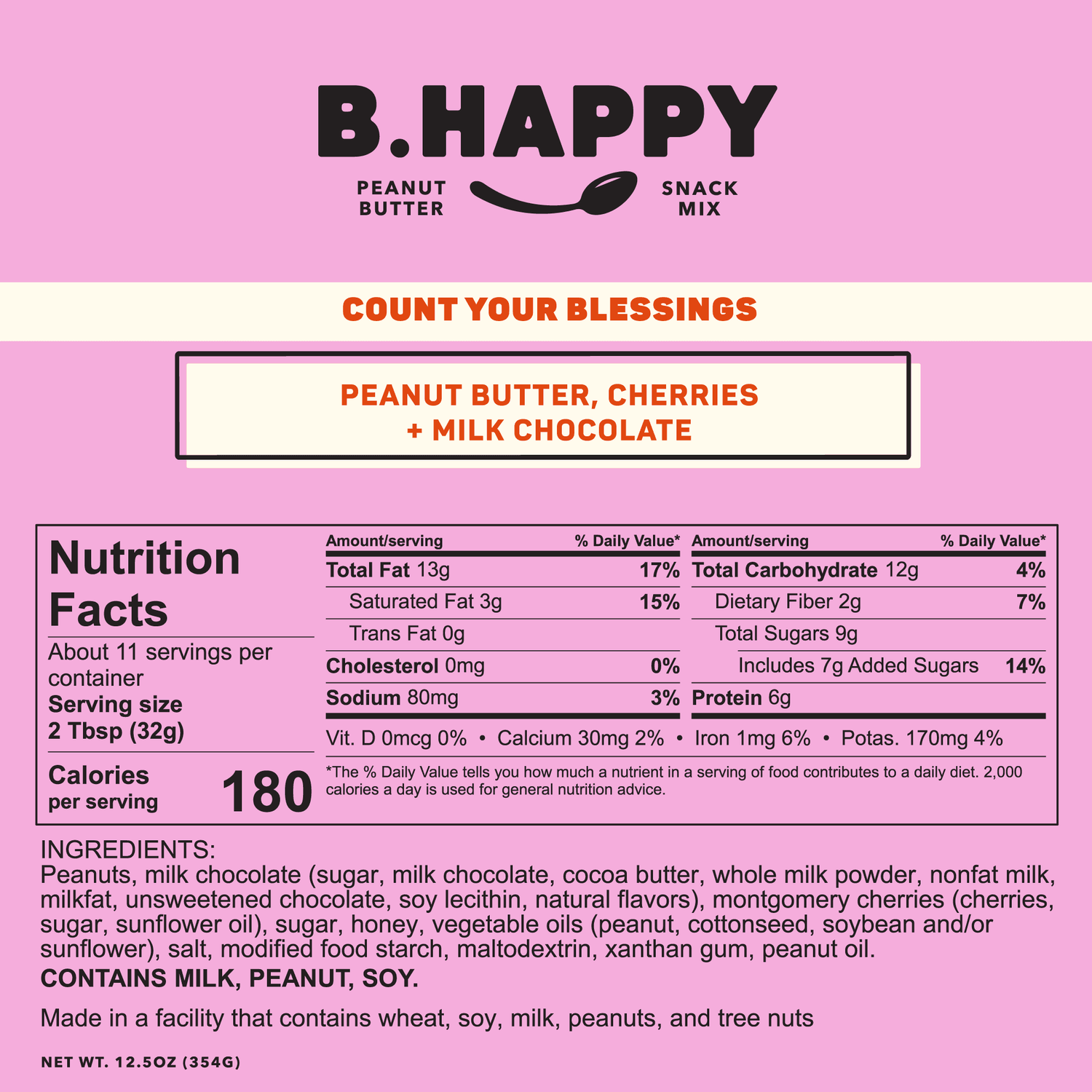 B. Happy Peanut Butter Peanut Butter Count Your Blessings