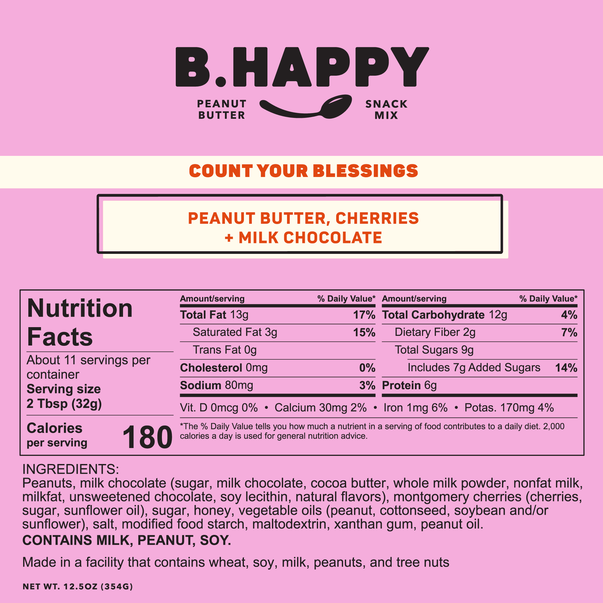 B. Happy Peanut Butter Peanut Butter Count Your Blessings