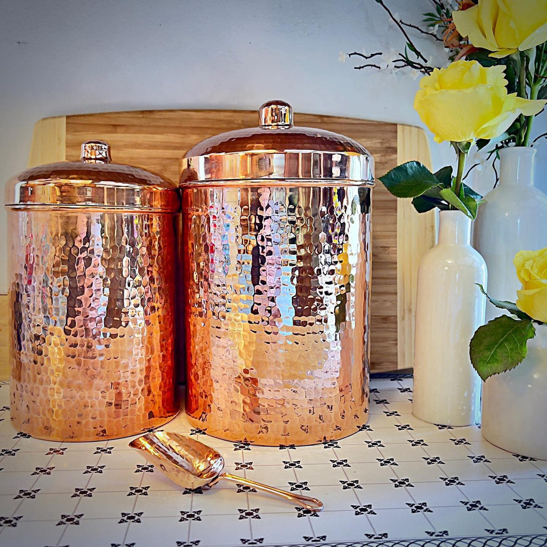 Sertodo Canisters Copper Kitchen Canisters - Individual Sizes