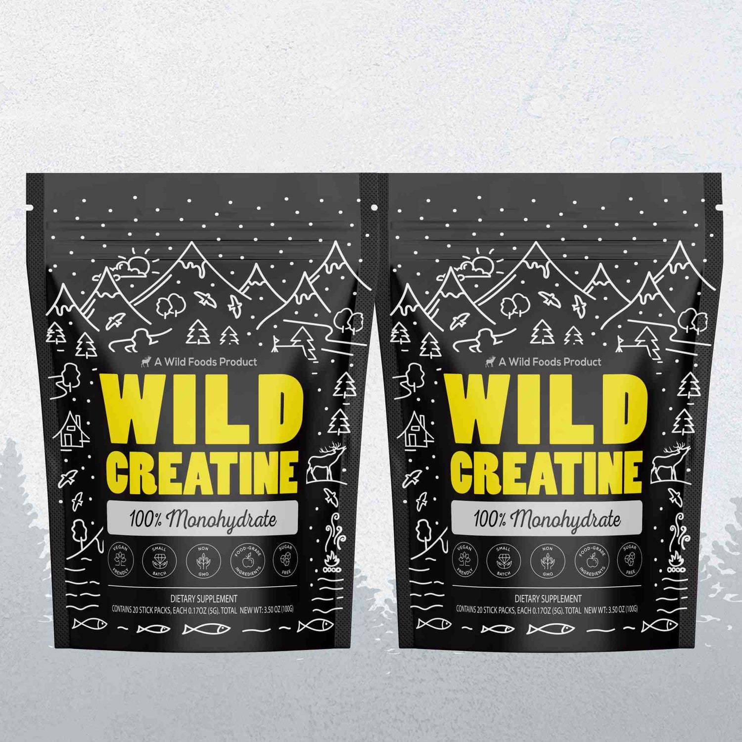 NEW! Wild Creatine Monohydrate, 20 Servings – 100% Pure