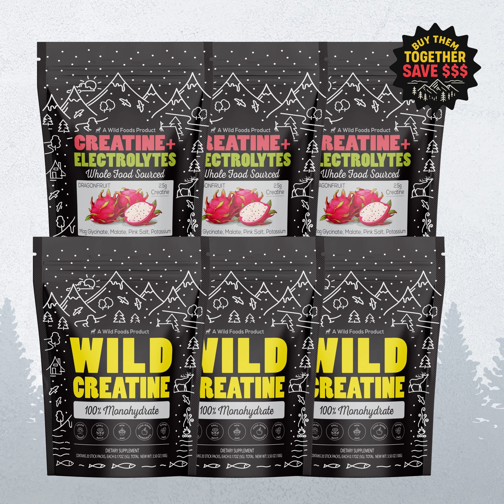 NEW! Wild Creatine Monohydrate, 20 Servings – 100% Pure