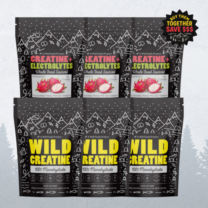 NEW! Wild Creatine Monohydrate, 20 Servings – 100% Pure