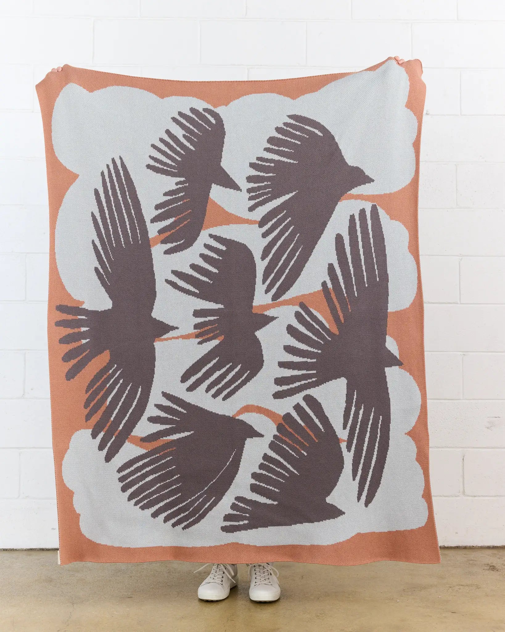 Biquette Throw Blanket Crows - Throw Blanket