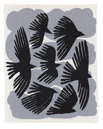 Crows - Throw Blanket