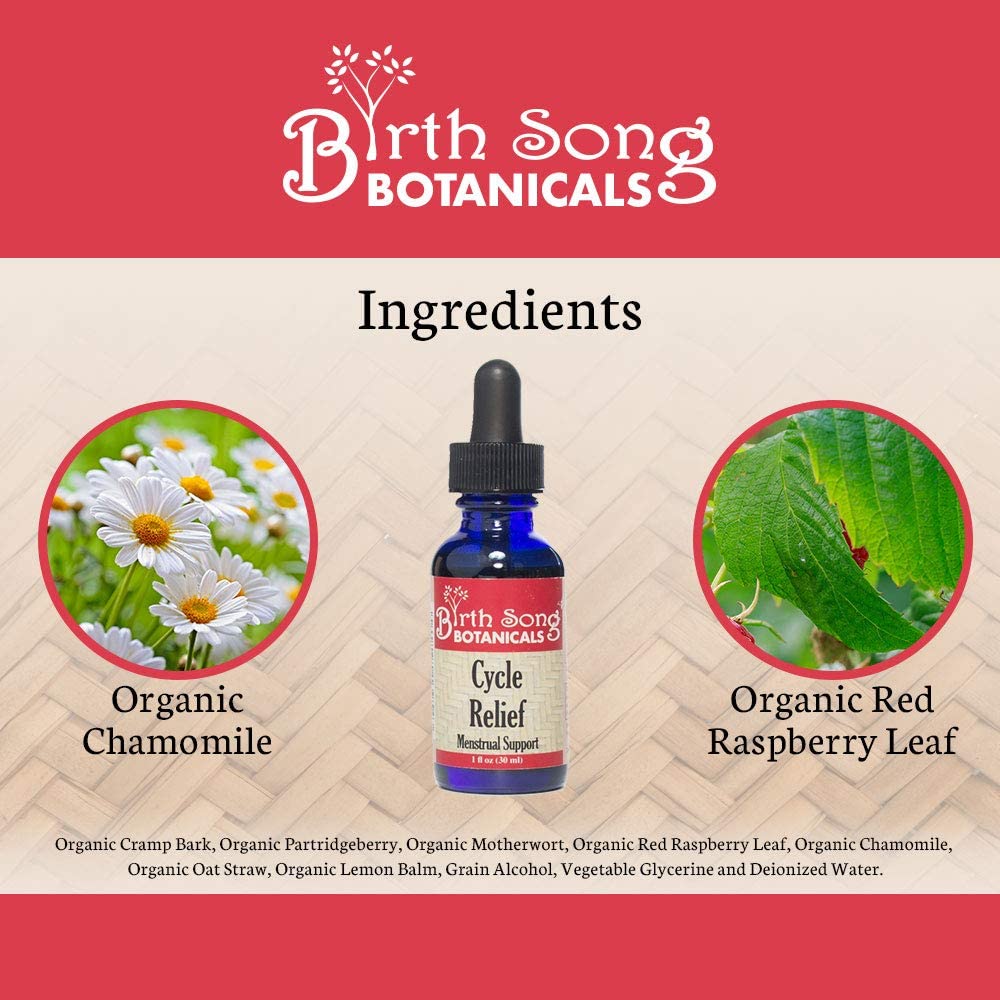 Menstrual Cycle Herbal Tincture with Cramp Bark, Natural Menstruation, and PMS Support For Women and Teens* - My American Goods