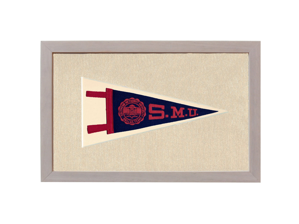 Americana Memories Vintage Pennants and Memorabilia Vintage Southern Methodist University Pennant