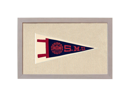 Americana Memories Vintage Pennants and Memorabilia Vintage Southern Methodist University Pennant