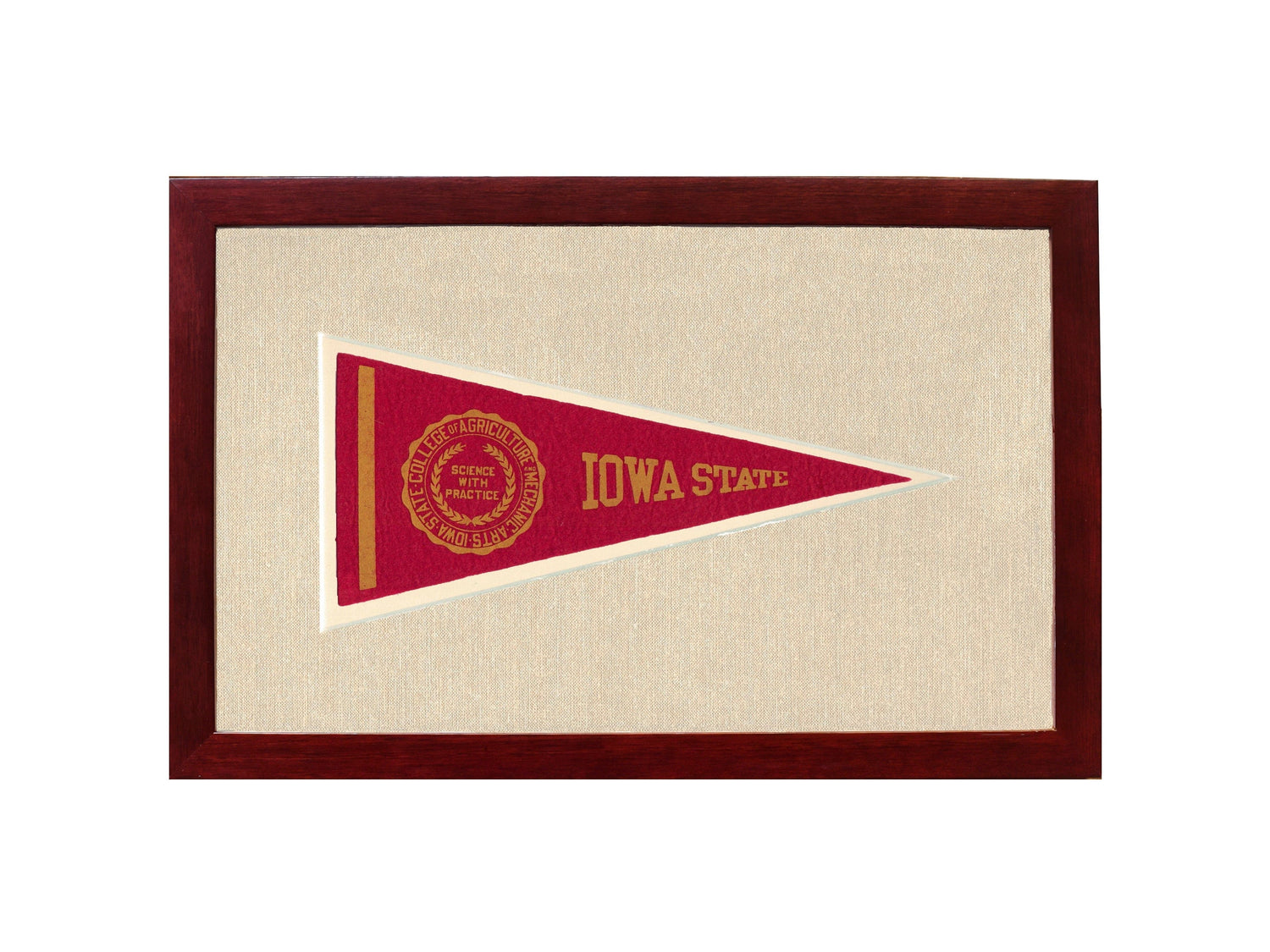 Americana Memories Vintage Pennants and Memorabilia Vintage Iowa State Pennant