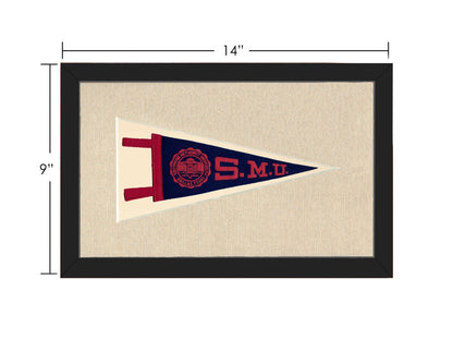 Americana Memories Vintage Pennants and Memorabilia Vintage Southern Methodist University Pennant