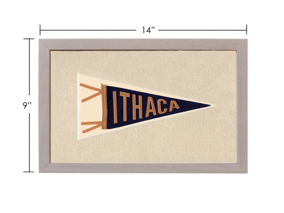 Americana Memories Vintage Pennants and Memorabilia Handmade Ithaca Pennant