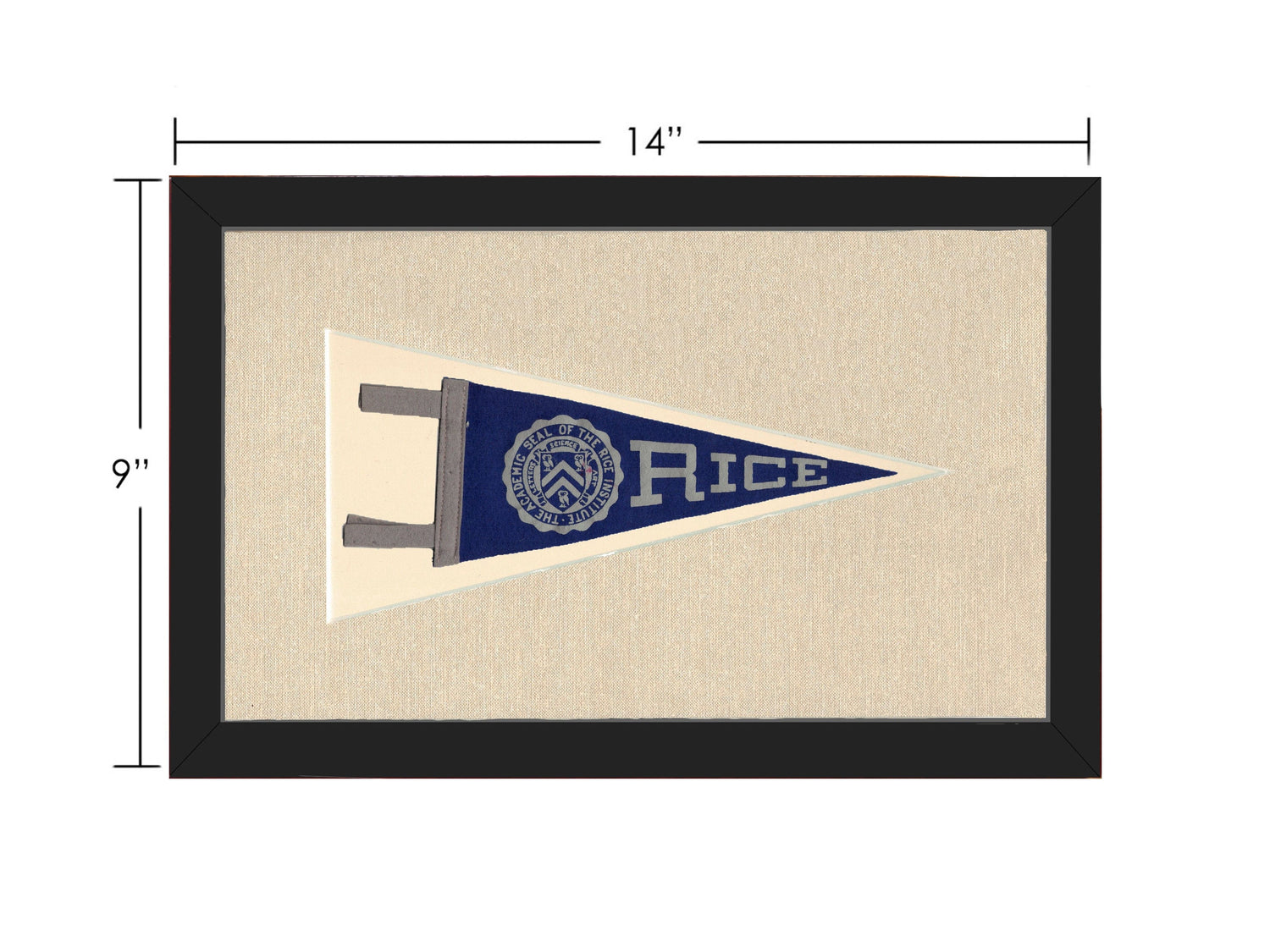 Americana Memories Vintage Pennants and Memorabilia Vintage Rice Pennant