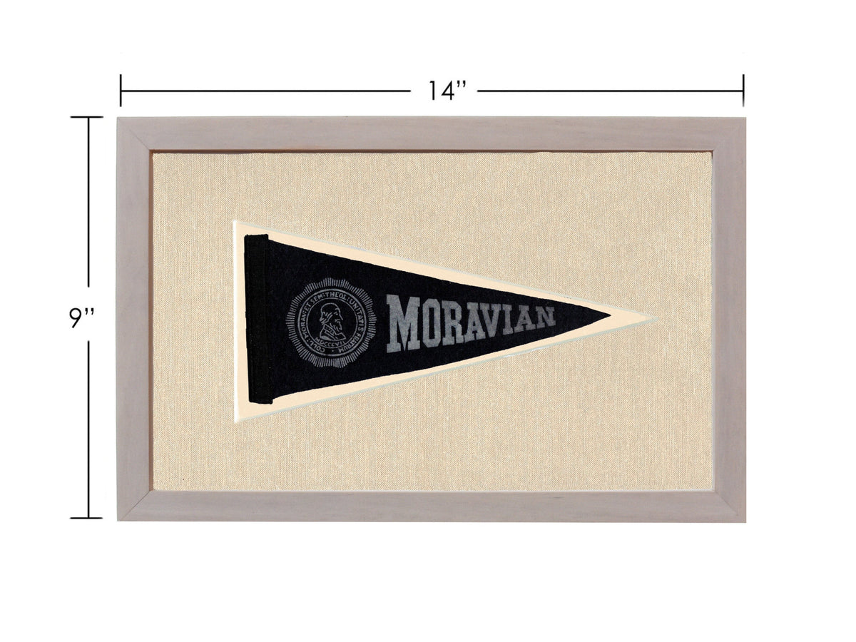 Americana Memories Vintage Pennants and Memorabilia Vintage Moravian University Pennant
