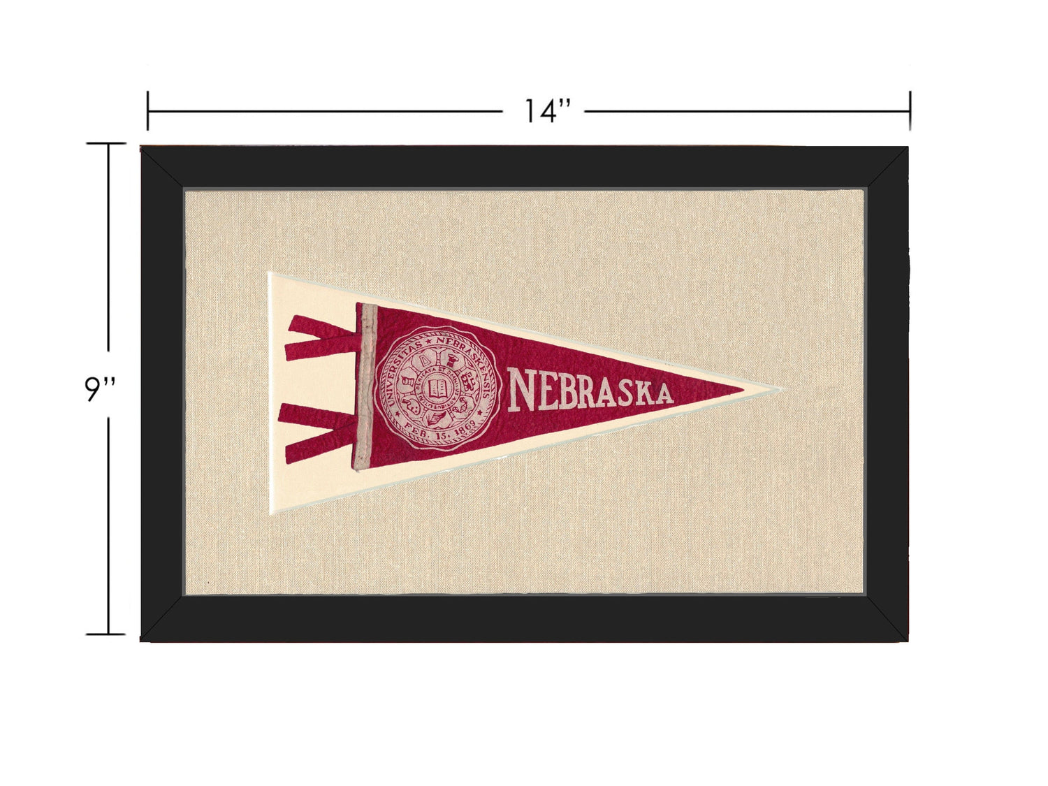 Americana Memories Vintage Pennants and Memorabilia Vintage University of Nebraska Pennant