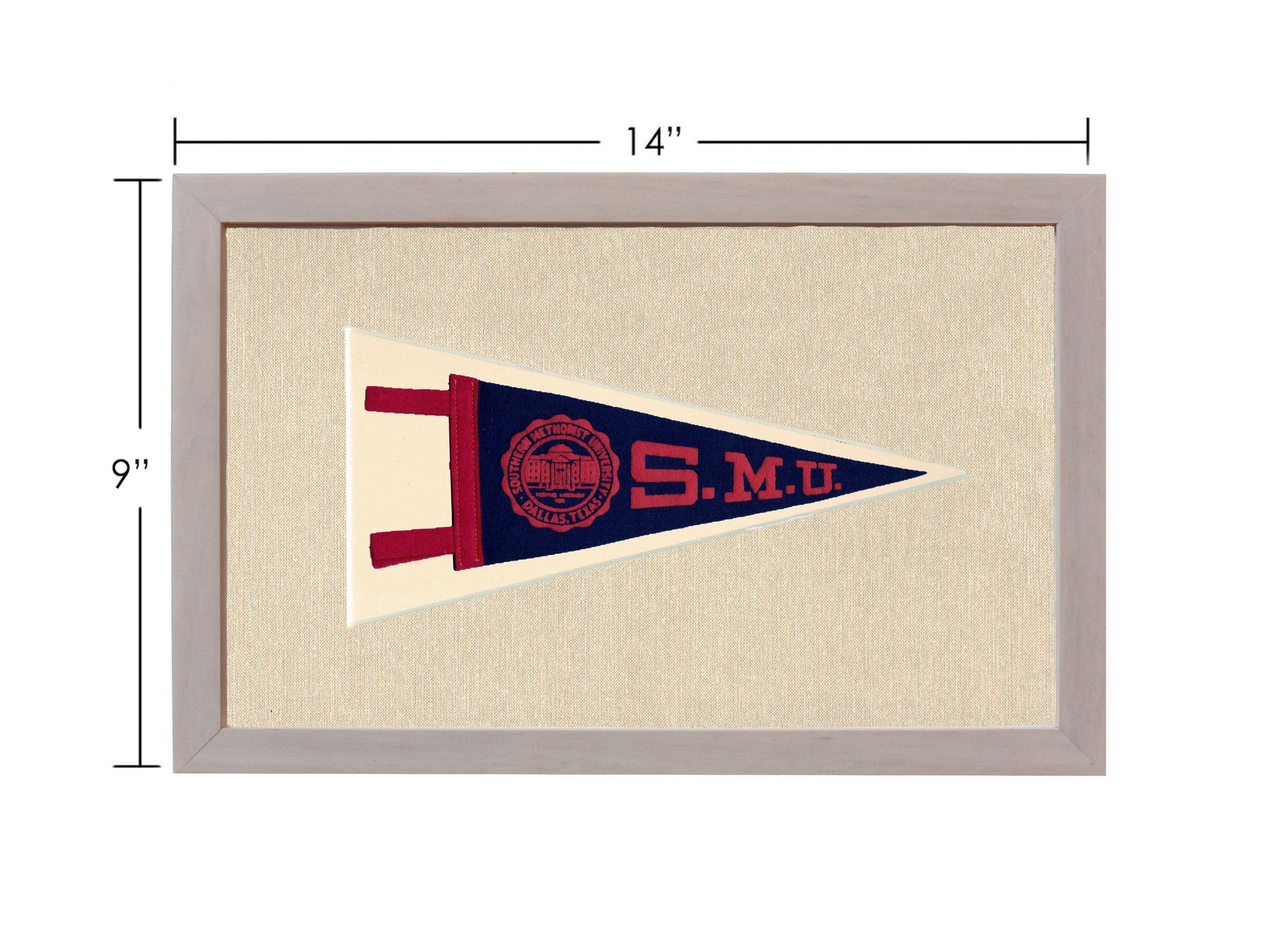 Americana Memories Vintage Pennants and Memorabilia Vintage Southern Methodist University Pennant