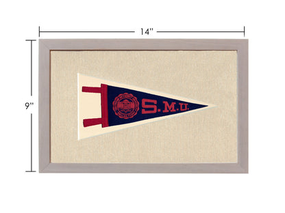 Americana Memories Vintage Pennants and Memorabilia Vintage Southern Methodist University Pennant