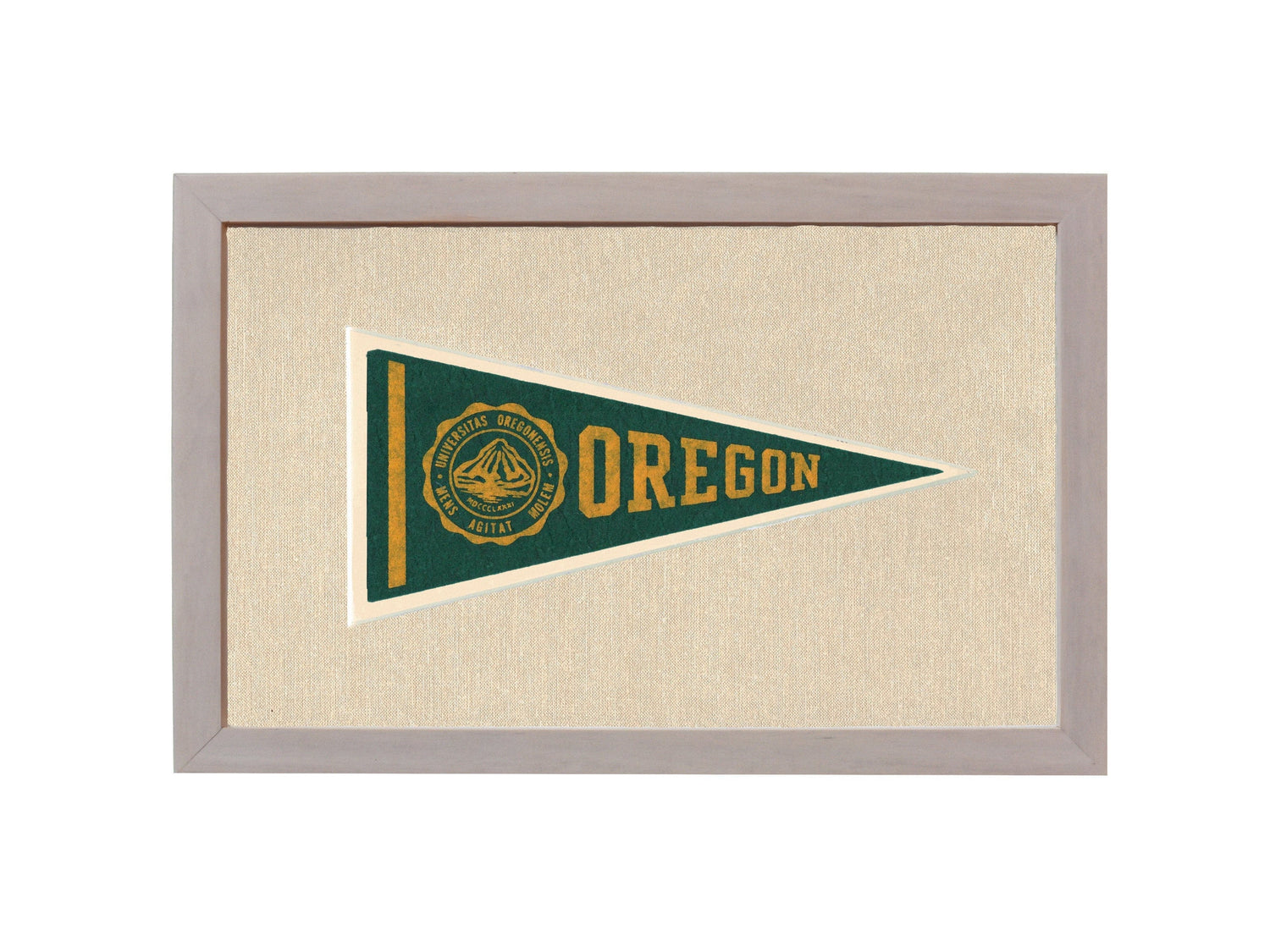 Americana Memories Vintage Pennants and Memorabilia Vintage University of Oregon Pennant