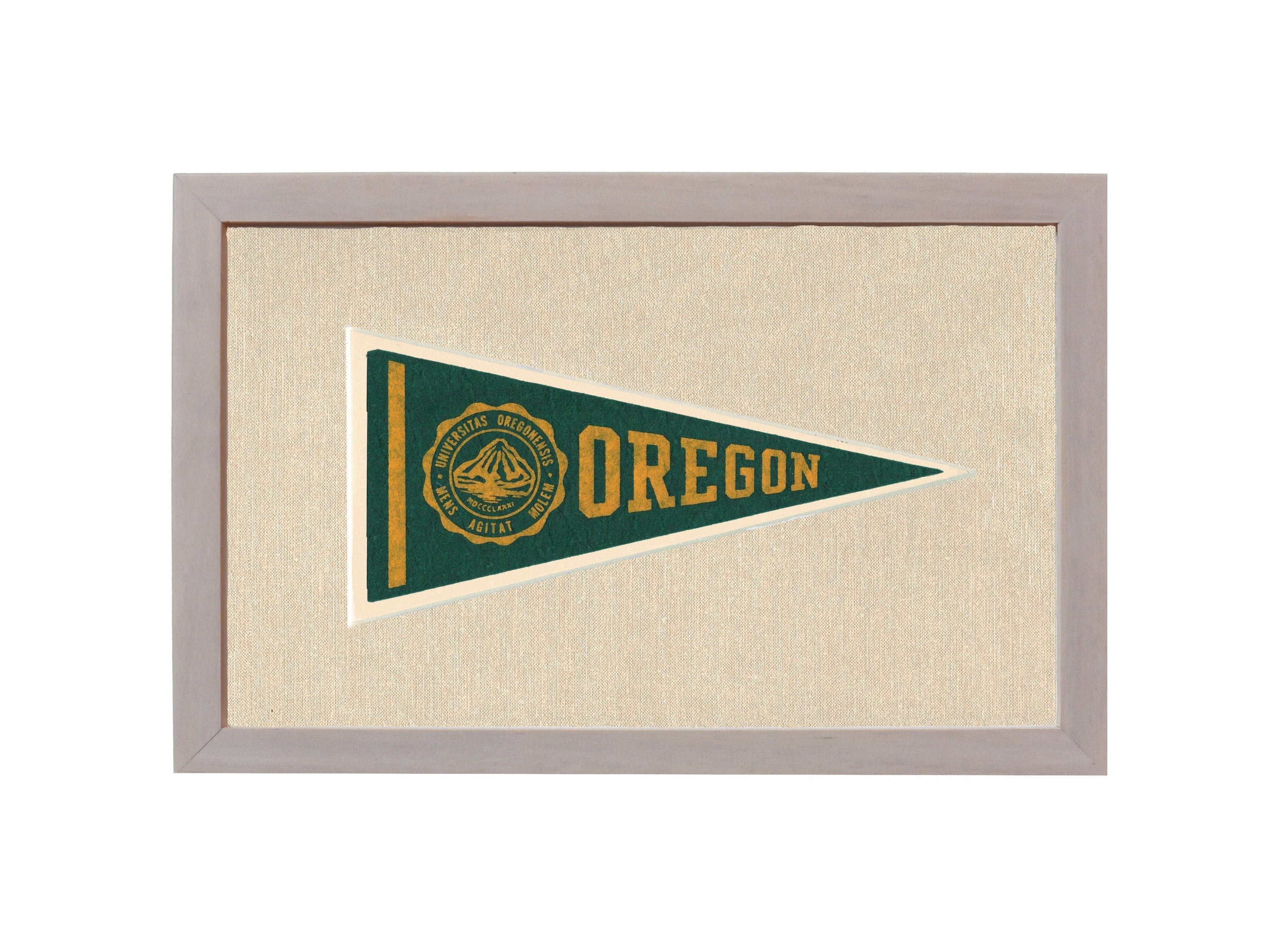 Americana Memories Vintage Pennants and Memorabilia Vintage University of Oregon Pennant
